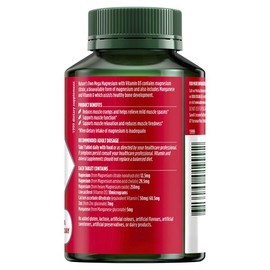 NATURE'S OWN Natures Own Mega Magnesium With Vitamin D3 100 Tablets