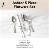 FORTESSA Ashton 18/10 Stainless Steel Flatware, 5 Piece Place Setting