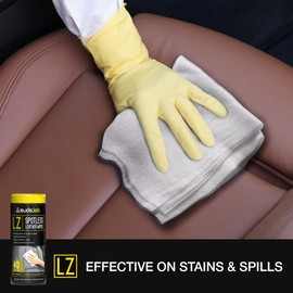 Suds Lab LZ Spot-Less Leather Wipes, Clean, Condition, Protect and Prevent Cracking or Fading of Leather Furniture, Car Seats, Shoes, 40 count
