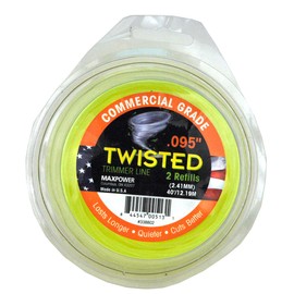 Maxpower 338802 Premium Twisted Trimmer Line .095-Inch Twisted Trimmer Line 40-Foot Length