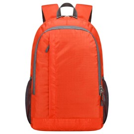 TQUXNGA Foldable Outdoor Backpack for Women Men Students Large Capacity Travel Backpack, orange