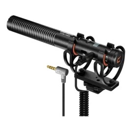 Micrófono de cañón COMICA VM20, micrófono de video supercardioide con soporte antivibración, para teléfonos inteligentes, cámaras DSLR y videocámaras, perfecto para entrevistas, grabación de videos