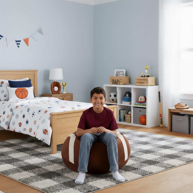 Big Joe Sports Ball Child-Sized Bean Bag Chair for Kids,