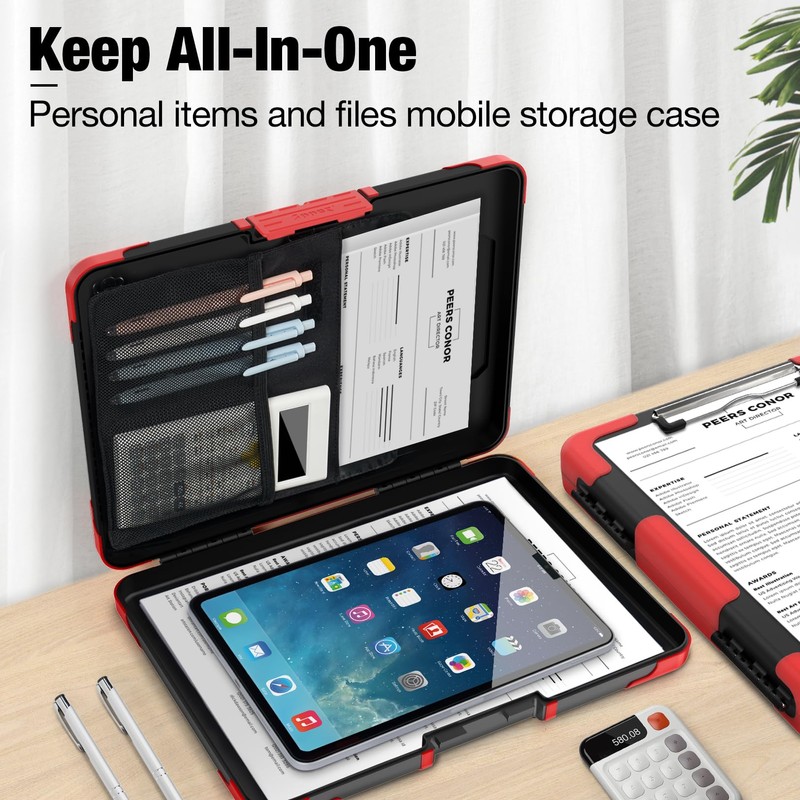 Sooez Toughest Clipboard with Storage, Internal Pen Pouch Included, Letter/