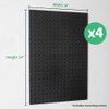 WallPeg Pegboard Kit - 4 Each 24"x16" Peg Board Panels