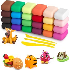Clay, 36 Colours Modelling Clay Air Drying for Children, Modelling Clay, Air Drying, Exquisite Air-Drying Modelling Clay, Air Dry Clay, Gift for Boys and Girls Aged 3-12 Years