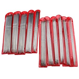 EMSea Stainless Steel Double Point Knitting Needles 20cm Length 2.0-6.5mm 55pcs/Set