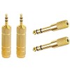Rqker 4 Pack Headphone Jack Adapter 1/8" (3.5mm) Male to