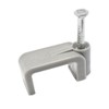 Twin & Earth Cable Clips & Fixing Nails Grey Flat