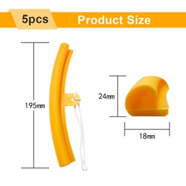 OUDQFCJ 5 pieces rim protectors, rim protectors, rim protectors, tyre mounting protection, protects rims from wear and scratches when changing tyres (19.5 cm)