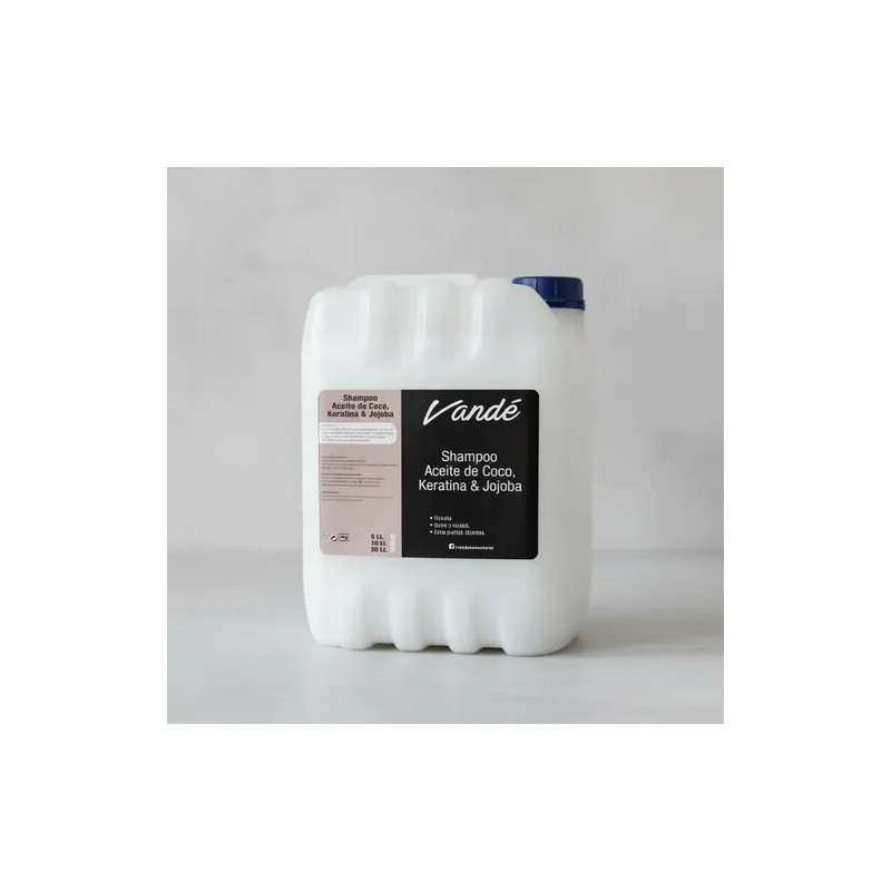 Shampoo Vandé Hidratación Coco Y Keratina 20 Lts