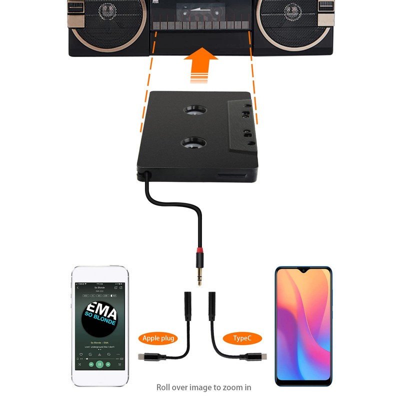 Car Cassette Aux Adapter Car Cassette Tape Adapter Car Tape