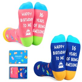 Zmart 16th Birthday Gift Ideas Socks - 16th Birthday Gifts for 16 Year Old Boys Girls, Birthday Presents for 16 Year Old Teens
