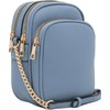 FashionPuzzle Multi Pocket PU Leather Casual Medium Crossbody Bag with