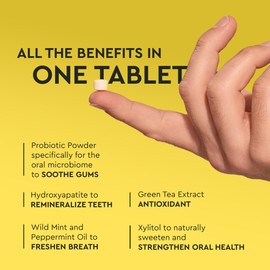 Boka Boka Travel Size Mouthwash Tablets - Hydroxyapatite, Fluoride Free & Alcohol Free - Chewable Tablets to Freshen Breath, Kill Odor Quickly & Helps Remineralize Teeth - (90 Pcs, Citrus Mint)