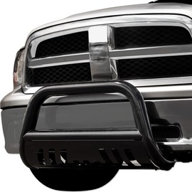 TLAPS 7422442843817 Compatible with 2004-2012 Chevy Colorado/GMC Canyon Black Classic Style Bull Bar Guard with Skid Plate