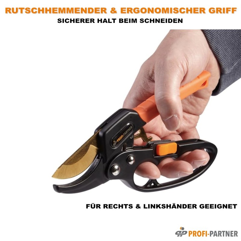 Profi-Partner Garden Ratchet Pruners Professional Ratchet Pruners Sharp Pruning Shears