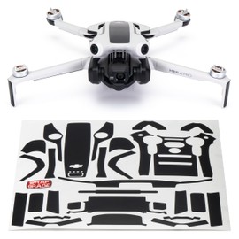 WRAPGRADE Skin Stickers Compatible with DJI Mini 4 Pro | Accent Color (Stealth Black)