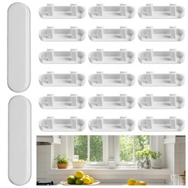 20 Pcs Window Drainage Cover Caps,25mm Plastic Weep Hole Covers,UPVC Double Glazing Caps,Decorative Covers,Drainage Hole Cap Replacement Universal Fit for UPVC Double Glazing Doors and Windows