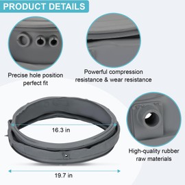 MDS47123619 WM3700HWA Washer Door Boot Seal Compatible with LG Front-Load Washing Machine WM3270CW/00, WM3500CW/00,WM3670HVA/01,Replaces 4511798,AP6236842,PS12081606 Washer Door Boot Gasket