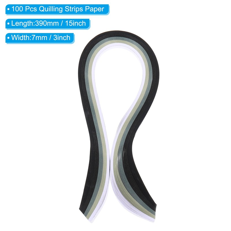 PATIKIL 390 x 7mm Rainbow Quilling Strips Paper,100 Pcs Origami