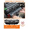AuTK Aluminum Alloy HVAC Knob & Light Switch Cover Kit