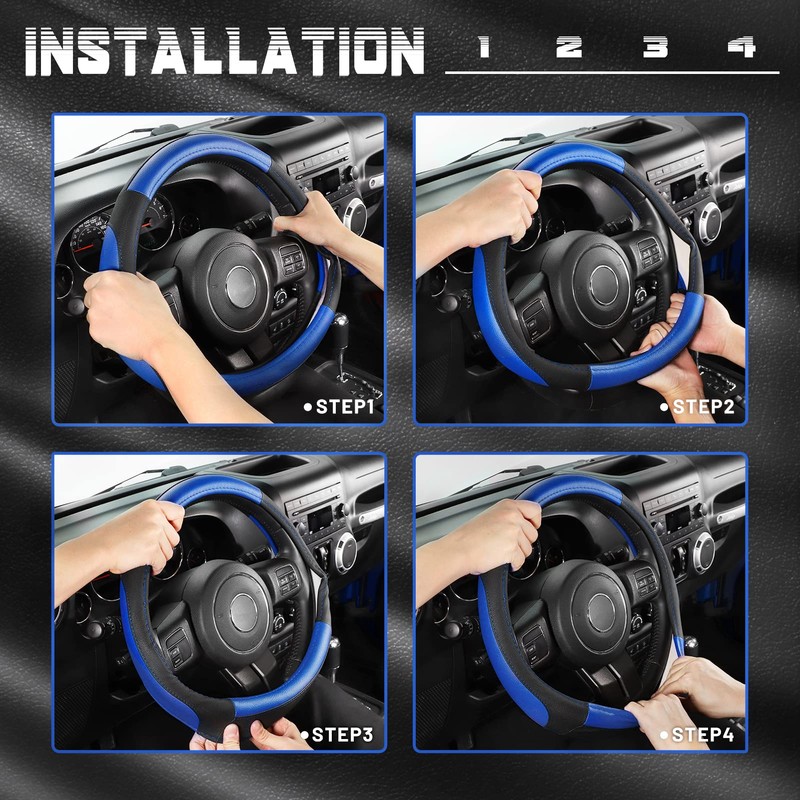 SEG Direct Car Steering Wheel Cover for F-150 Tundra Range