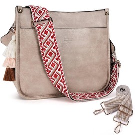 HKCLUF 4045 Women's Fashionable Crossbody Bags For Women Designer Leather Hobo Handbags Women Shoulder Bucket Bags With 2count Adjustable Guitar Strap Perfect:_Tassel-camel 