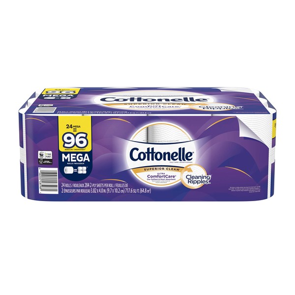 Cottonelle ComfortCare Bathroom Tissue, 24 Count (Pack of 1), White 6816