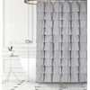 Volens Gray/Grey Ruffle Shower Curtain Fabric/Cloth/Rustic Shower Curtains for Bathroom,