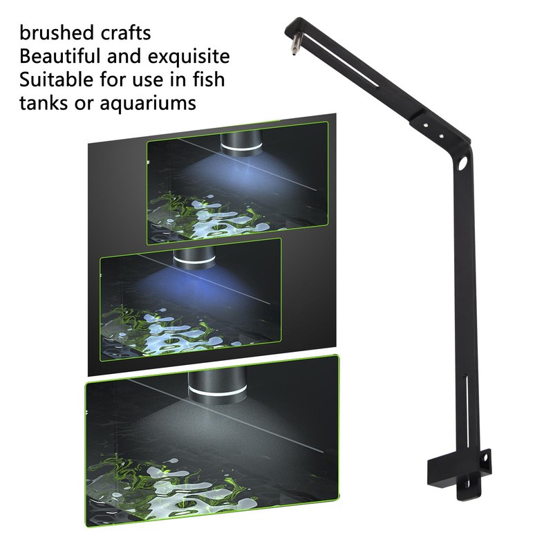 Fish Tank Light Holder Cylinder COB Aluminium Alloy Full Spectrum