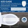 Mayfair Athens Toilet Seat, Easy Clean Hinges and Durable Wood