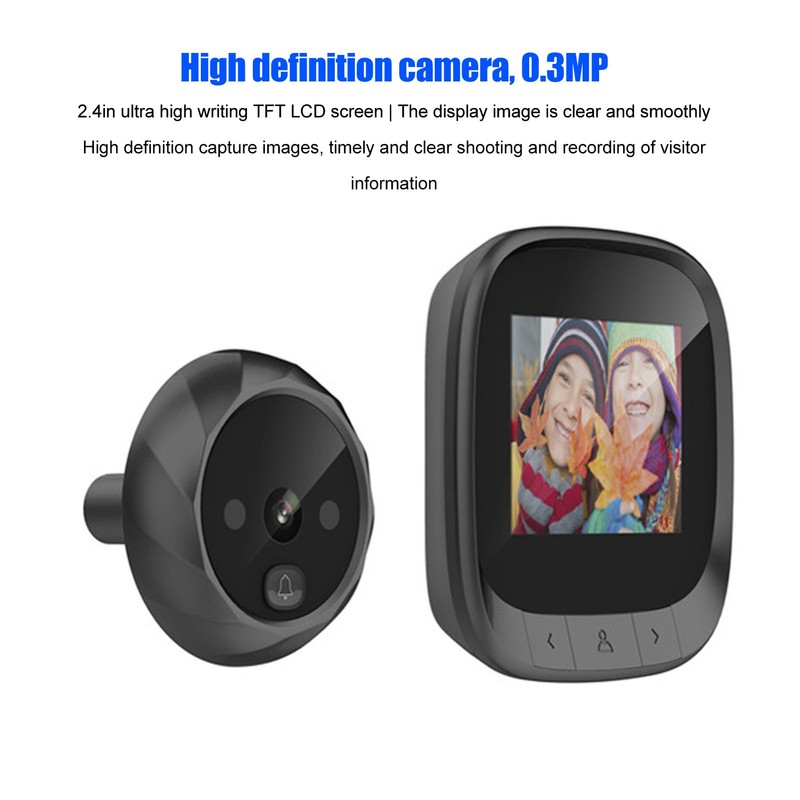 Digital Door Viewer 2.4in TFT LCD Screen 90 Degree View