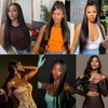 Straight Human Hair Bundles 100% Unprocessed Brazilian 4 Bundles 14