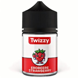 Twizzy Strawberry Food Flavouring, 60 ml, Intense Aroma - Ideal for Baking, Food & Drinks, Also for Nebulisers, Mist Machines, etc.
