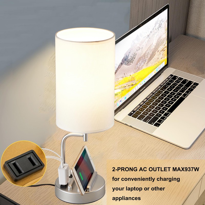 Dreamholder Touch Control USB Table Lamp, Upgraded 3-Way Dimmable Bedside