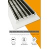Ceiling Register, FanGoFast 3-Way ABS Sidewall Ceiling Air Vent w/Manual