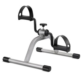 RYGEO Pedal Exerciser Under Desk Bike Mini Foot Exerciser Adjustable Resistance Silent for Home Fitness Gym Workout Legs Arms