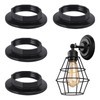 4 Pcs Lamp Shade Reducer Ring E14, Lamp Holder Twist