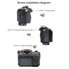 Camera Cage Accessorie Precise Opening Easy Installation Aluminum Alloy Camera