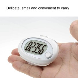 3D Sensor Pedometer Step Counting Device Clip-on Pedometer with Detachable Back Clip and Lanyard Fitness Tracker