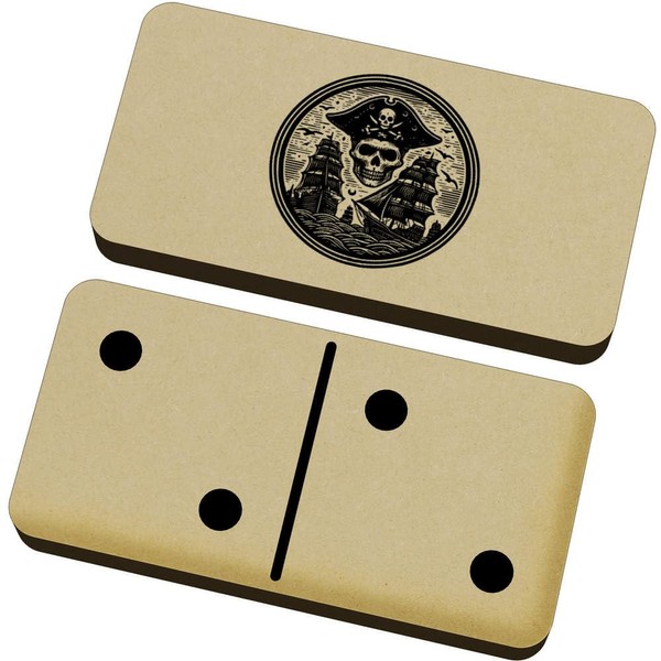 Azeeda 'Pirate Ships & Skull' Domino Set & Box (DM00041397)