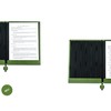 DELMON VARONE Certificate Folder in DIN A4 with Black Cord
