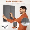 IFNOW Upholstered Wall Mounted Headboard, 3D Soundproof Wall Panels Peel