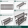 Smiry Shoe Rack, 3 Tier Thick Bamboo Shoe Organizer, Stackable
