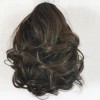 Generic Peluca De Pelo Rizado Corto Negro Natural, Cola De