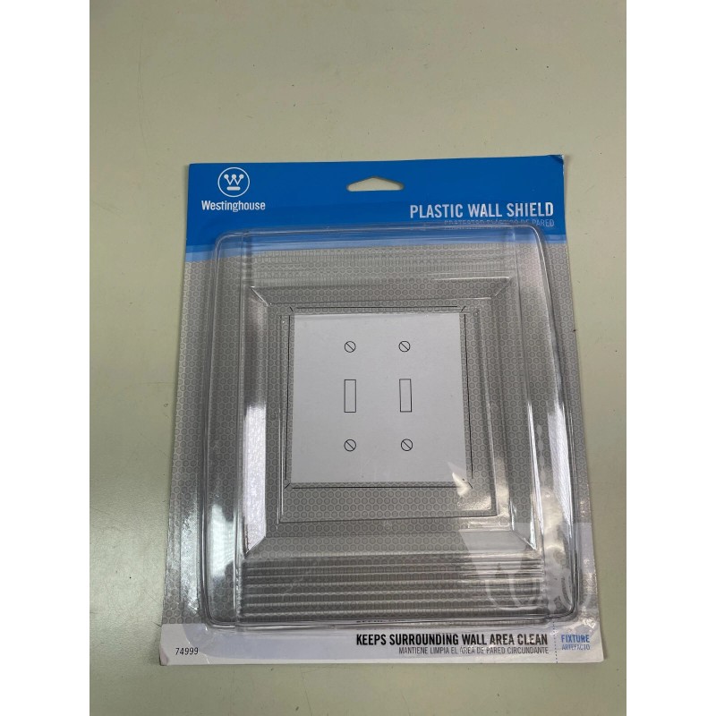 Westinghouse Plastic Wall Shield for 2 Gang Wall Protector Plate