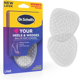 Dr. Scholl's BALL OF FOOT Cushions for High Heels (One Size) // Relieve and Prevent Ball of Foot Pain with Discreet Cushions that Absorb Shock and Make High Heels more Comfortable, New Packaging