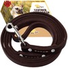 ADITYNA - Premium Leather Dog Leash - 6 ft, Heavy-Duty,
