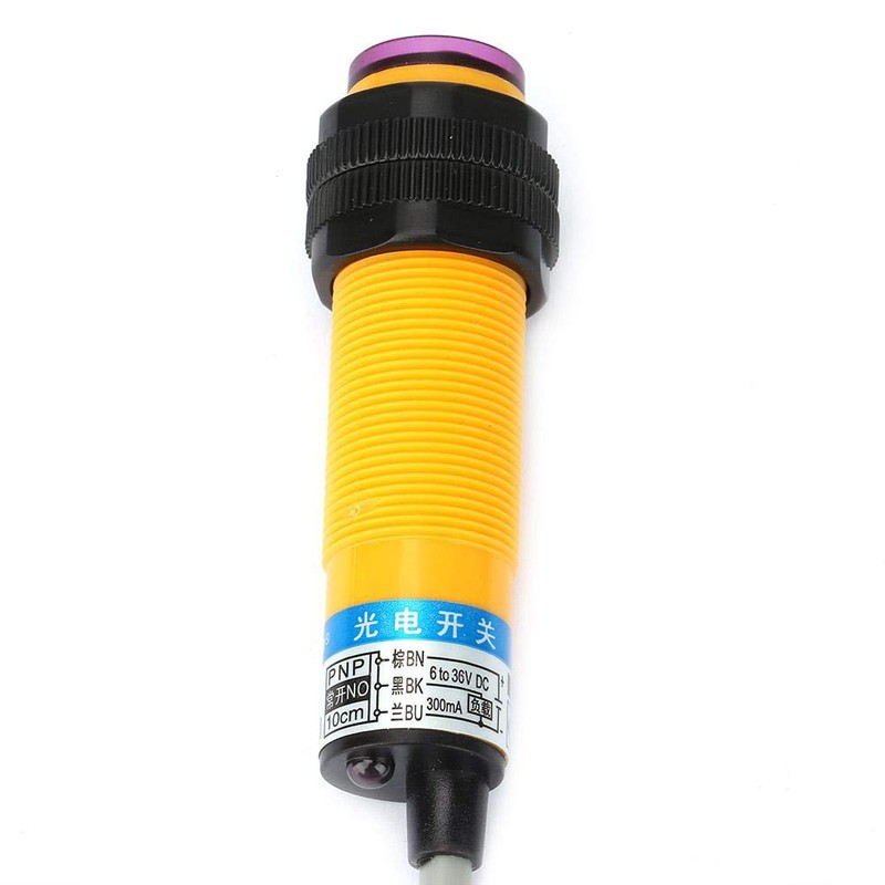 Photoelectric Proximity Sensor, 10cm Distance NPN NO Normally Open Diffuse